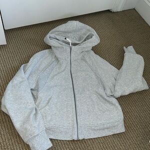 Lululemon grey scuba hoodie